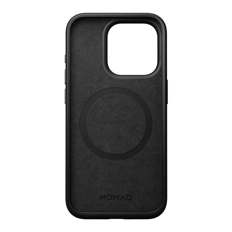 iPhone 15 Pro Nomad Modern Leather Case - MagSafe Compatible - Black