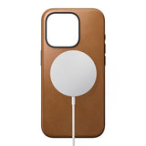 iPhone 15 Pro Nomad Modern Leather Case - MagSafe Compatible - Tan