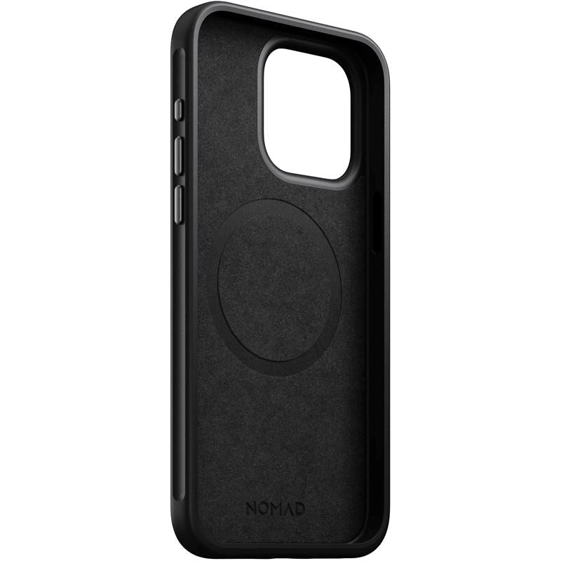 iPhone 15 Pro Max Nomad Modern Leather Case - MagSafe Compatible - Black