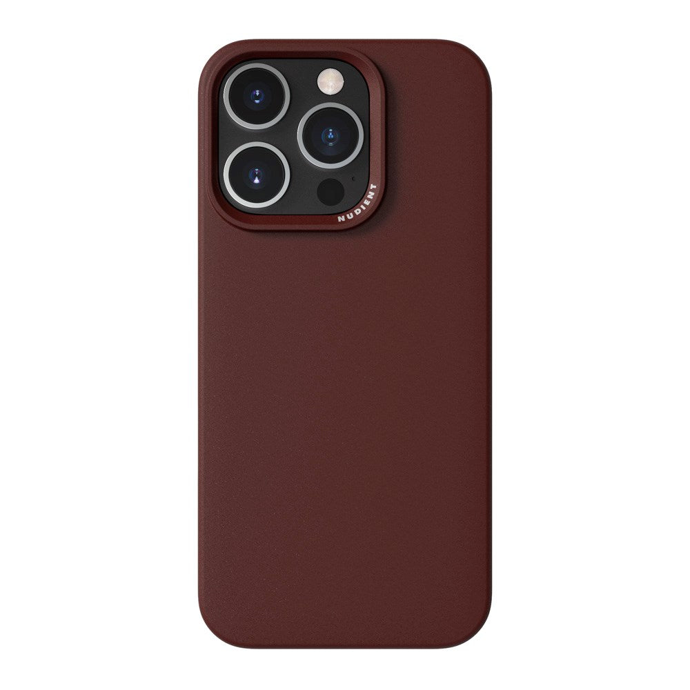 Nudient Thin Case iPhone 16 Pro Case - MagSafe Compatible - Burgundy Red