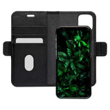 dbramante1928 Fashion New York iPhone 12 Mini Leather Magnetic Wallet Case - Night Black