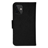 dbramante1928 Fashion New York iPhone 12 Mini Leather Magnetic Wallet Case - Night Black