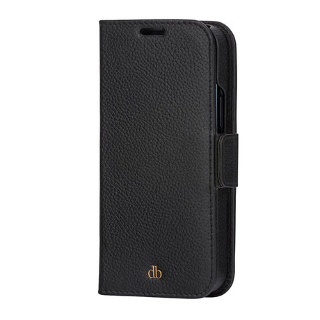 iPhone 13 Mini dbramante1928 New York Magnetic Genuine Leather Wallet Case - Night Black