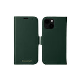 dbramante1928 New York 2-in-1 Flip Case - Genuine Leather - iPhone 15 - Green