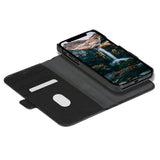 iPhone 13 Pro dbramante1928 New York Magnetic Genuine Leather Wallet Case - Night Black