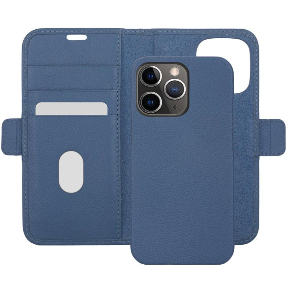 iPhone 13 Pro dbramante1928 New York Magnetic Genuine Leather Wallet Case - Ultra-marine Blue