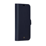 iPhone 14 Pro Max dbramante1928 New York 2-in-1 Genuine Leather Flip Case - Pacific Blue