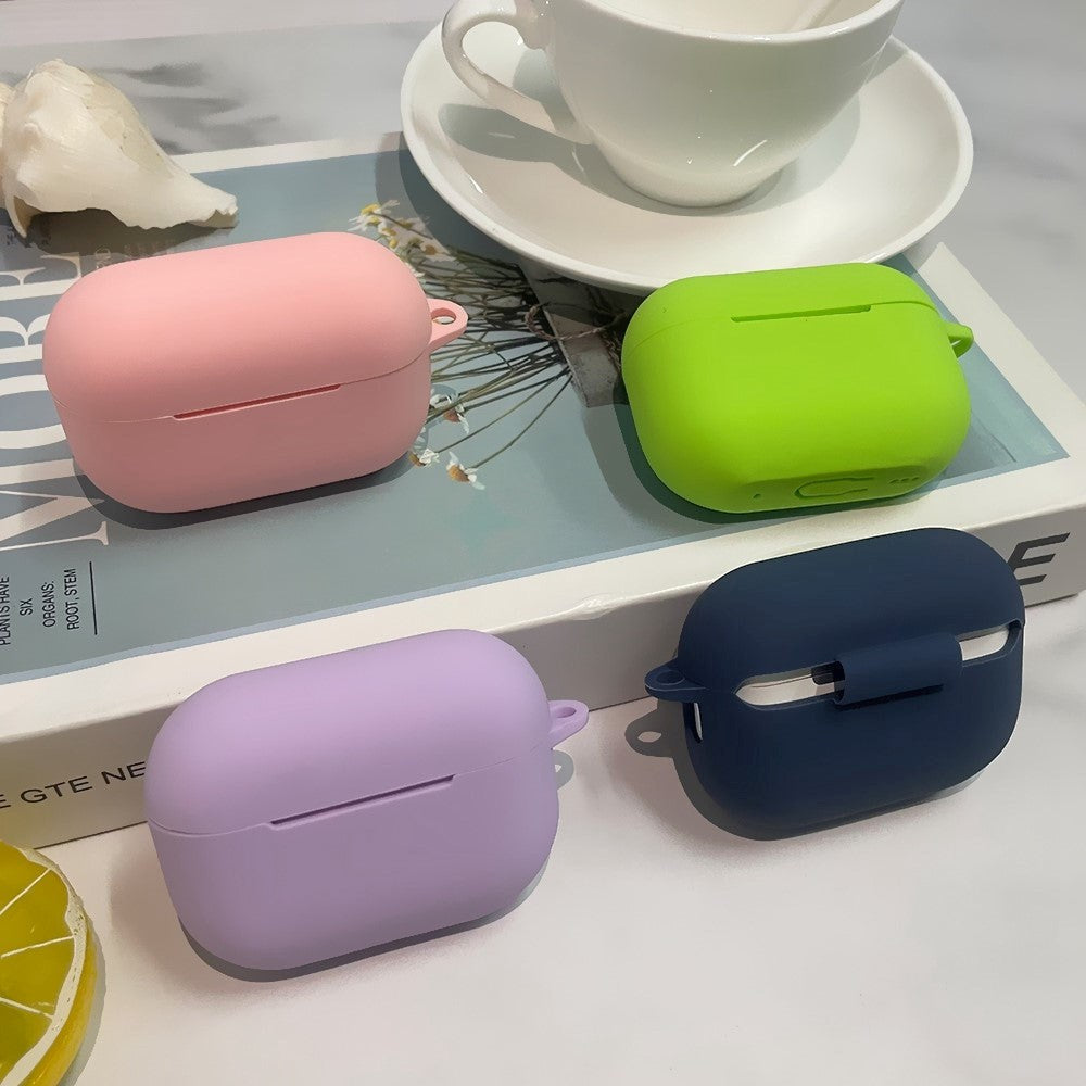 Apple Airpods Pro 2nd Gen (2022) Silicone Case w. Snap Hook - Lavender Grey