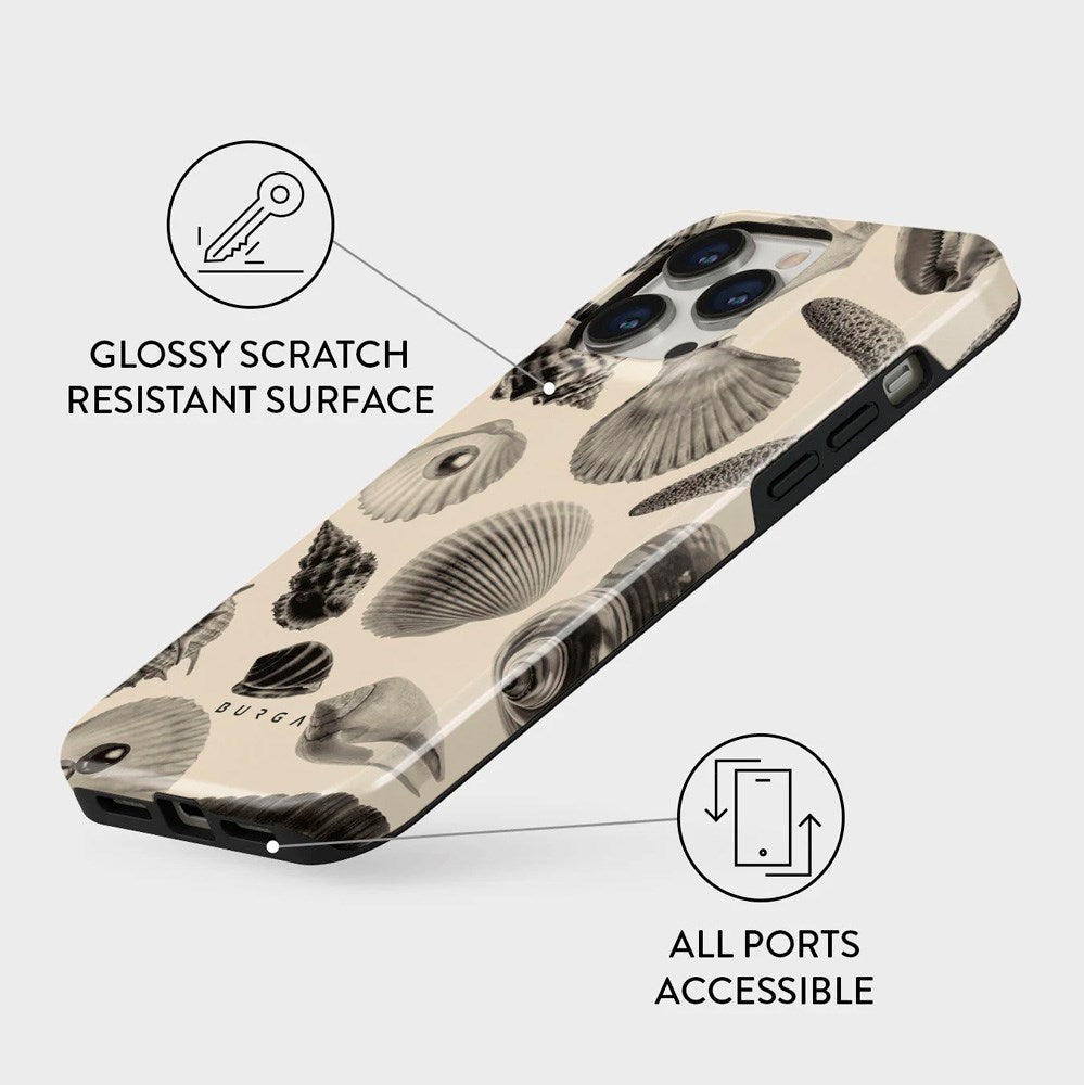 Burga iPhone 13 Pro Tough Fashion Case - Shell Mosaic