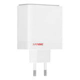 Original OnePlus Supervooc 100W Dual Wall Charger USB-C / USB-A with USB-C Cable 1 meter - White