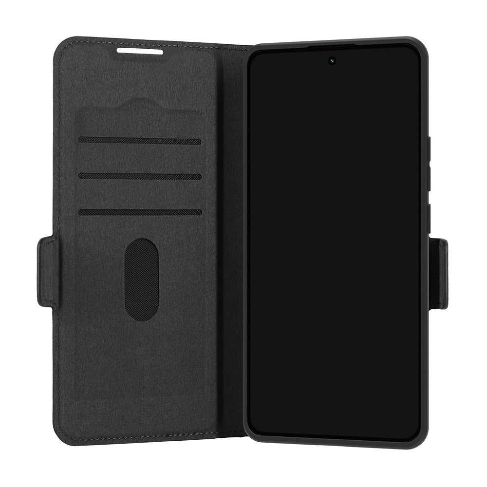 Xiaomi Redmi Note 14 Pro dbramante1928 Oslo Pro Slim Recycled Plastic Flip Case with Card Holder - Black