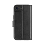 iPhone 16e dbramante1928 Oslo Pro Slim Recycled Plastic Flip Case with Card Holder - Black