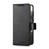 Samsung Galaxy S25 Edge dbramante1928 Oslo Pro Slim Recycled Plastic Flip Case with Card Holder - Black