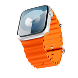 Apple Watch (38/40/SE/41/42mm) Epico Ocean Silicone Strap - Orange