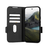 Google Pixel 9a dbramante1928 Oslo Pro Slim Recycled Plastic Flip Case with Card Holder - Black