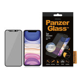 iPhone 11 / XR PanzerGlass Curved Glass Screen Protector - Case Friendly - Privacy + CamSlider - Black