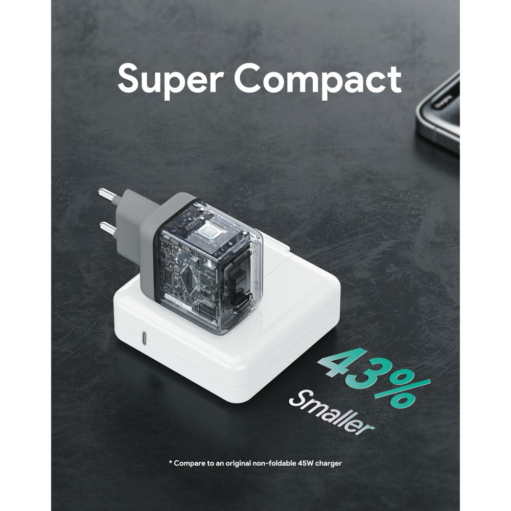 Aukey 45W PD Wall Charger with 1 x USB-C - Grey