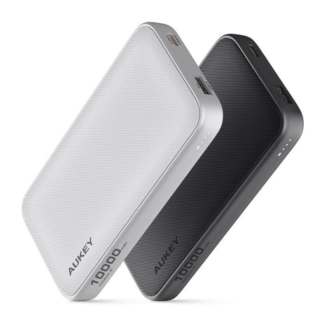 Aukey Sprint 10,000mAh Powerbank with 15W & 1 x USB-C & 1 x USB-A - Dark Grey