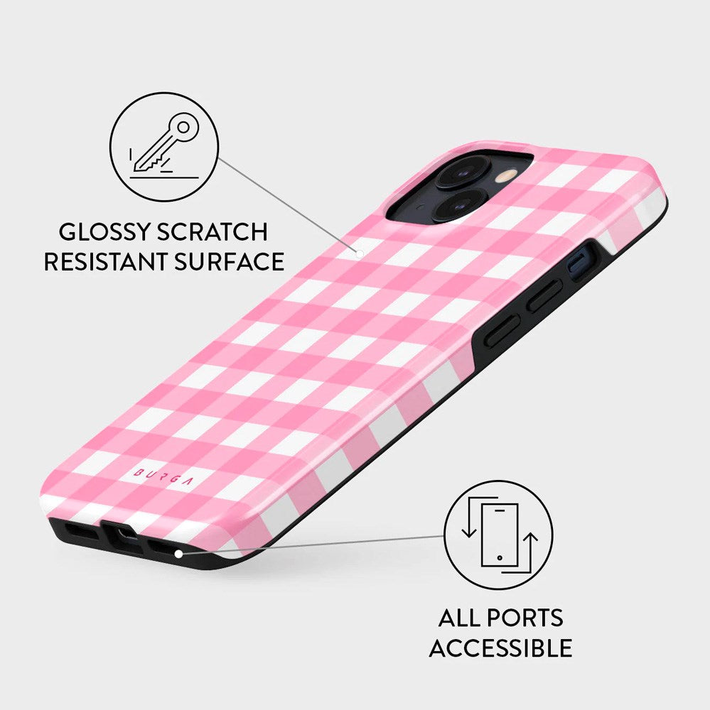 Burga iPhone 13 Tough Fashion Case - Think Pink