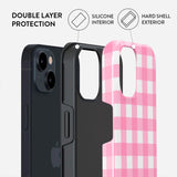 Burga iPhone 15 Tough Fashion Case - Think Pink