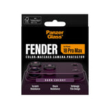 iPhone 18 Pro Max PanzerGlass FENDER Camera Lens Protection - Dark Cherry