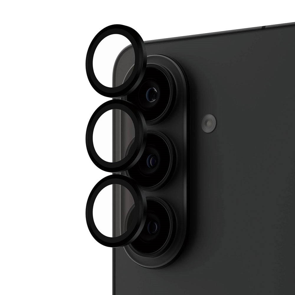 Samsung Galaxy S26 / S26+ (Plus) PanzerGlass Hoops - Camera Protection - Transparent / Black Edge