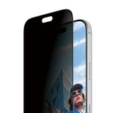 iPhone 18 Pro PanzerGlass Ultra Wide Fit Screen Protector Glass with FastFit In-A-Box - Privacy - Transparent
