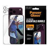 iPhone 18 Pro Max PanzerGlass Essentials 2-in-1 Bundle with EasyAligner / Screen Protection (UWF) / Hoops Camera Protection - Transparent