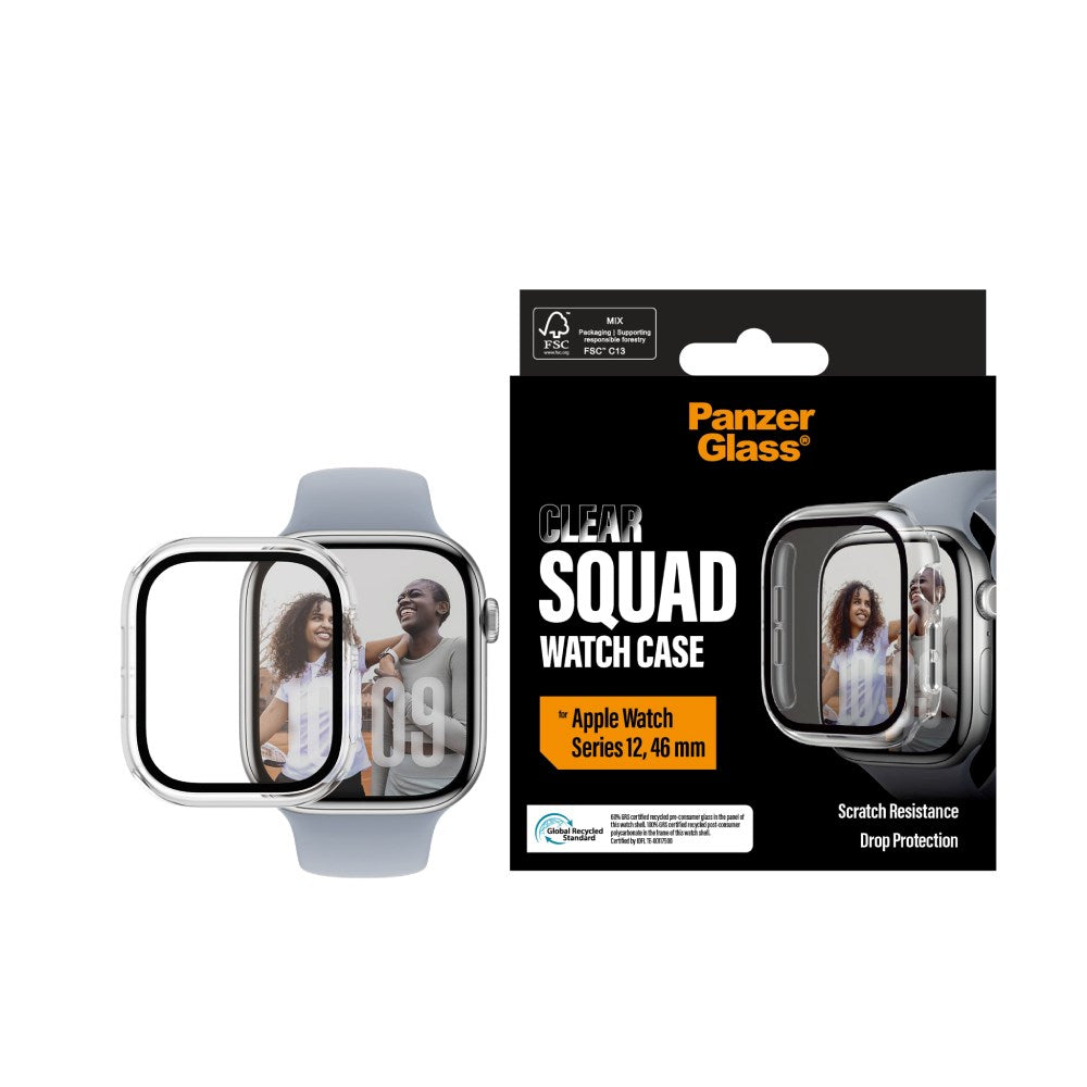 Apple Watch Series 12 (46mm) PanzerGlass Squad Case - Transparent