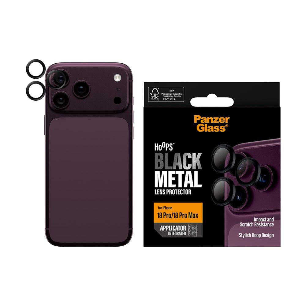 iPhone 18 Pro / Pro Max PanzerGlass Hoops - Camera Protection - Black