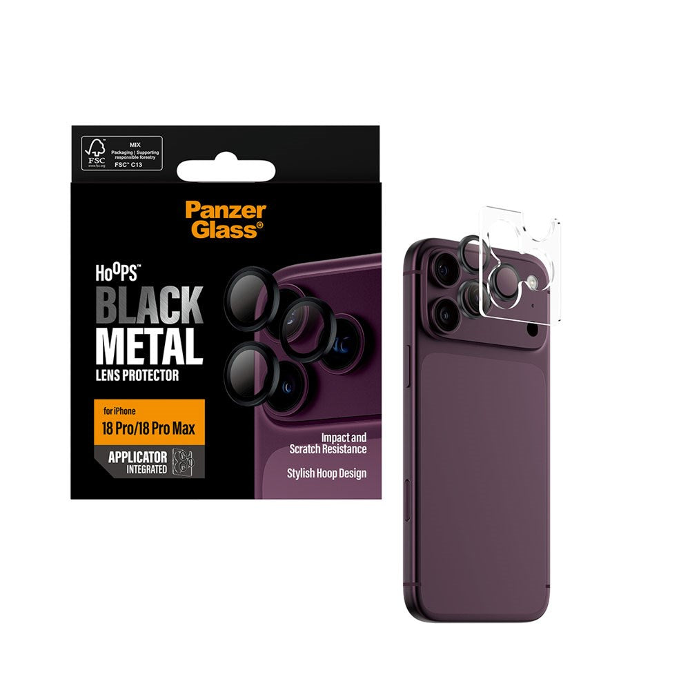 iPhone 18 Pro / Pro Max PanzerGlass Hoops - Camera Protection - Black