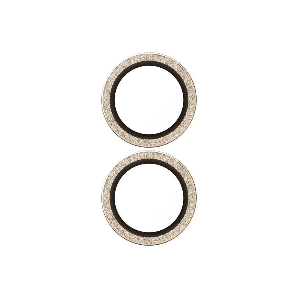 PanzerGlass iPhone 17 / 16 / 16 Plus  Hoops Camera Lens Protection with Installation Frame - Glitter Gold