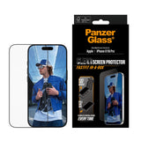 PanzerGlass iPhone 17 / 16 Pro Screen Protector Glass with FastFit In-A-Box - Ultra Wide Fit - Transparent