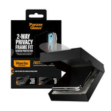 iPhone Duo PanzerGlass Ultra Wide Fit Screen Protector Glass with FastFit In-A-Box - Privacy - Transparent