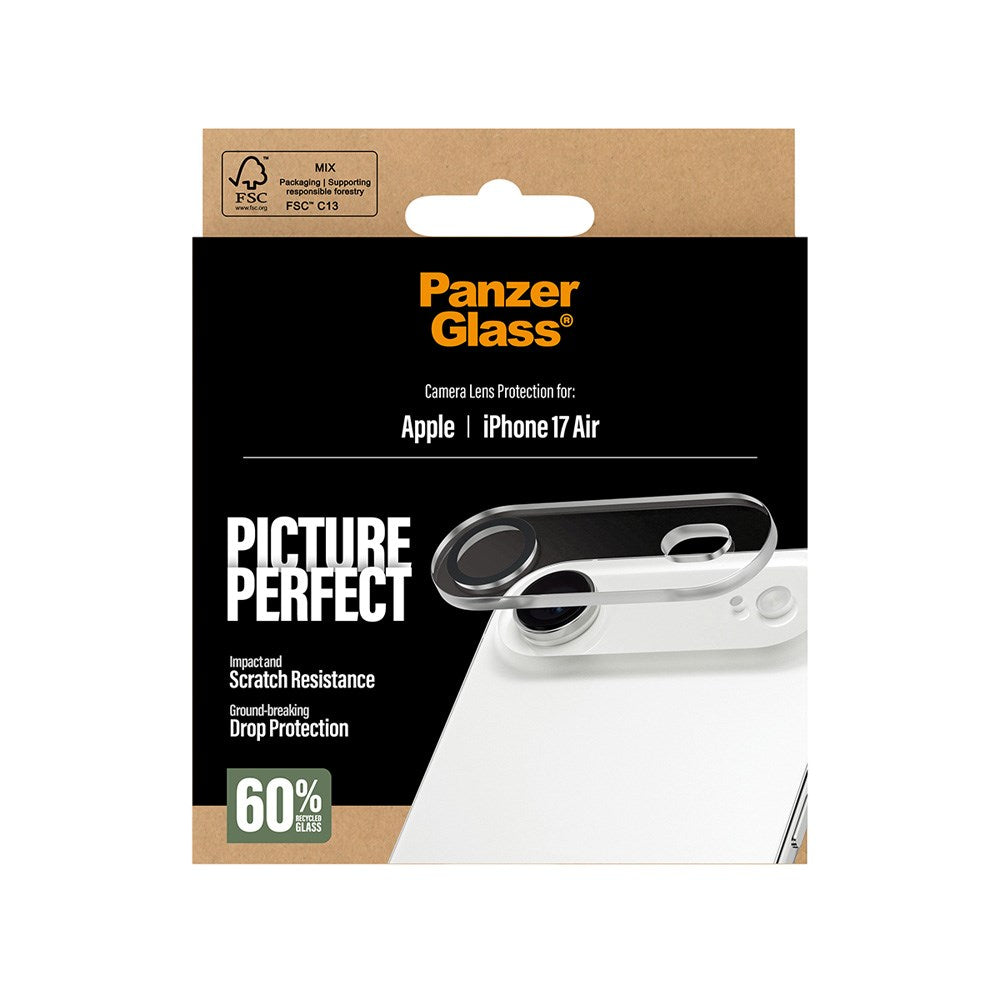 PanzerGlass iPhone Air PicturePerfect Camera Lens Protector - Transparent / Black