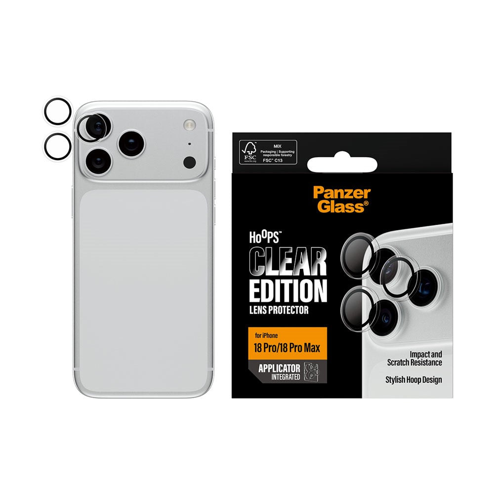 iPhone 18 Pro / Pro Max PanzerGlass Hoops - Camera Protection - Transparent