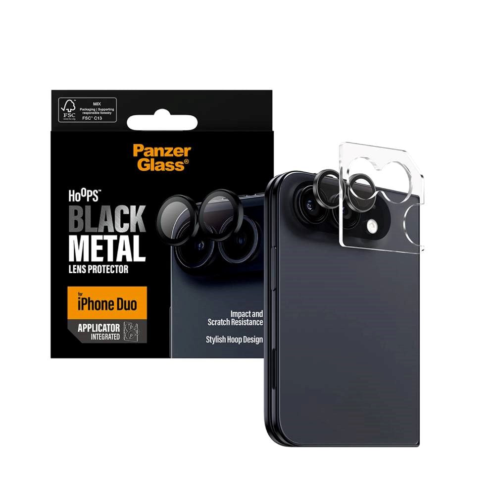 iPhone Duo PanzerGlass Hoops - Camera Protection - Black