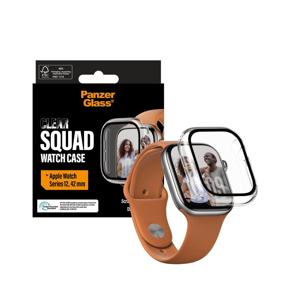 Apple Watch Series 12 (42mm) PanzerGlass Squad Case - Transparent