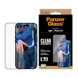 PanzerGlass iPhone Air Screen Protector Glass with EasyAligner - Ultra Wide Fit - Transparent