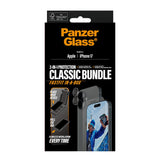 PanzerGlass iPhone 17 2-in-1 Classic Bundle - Screen Protector + Camera Lens Protector - Transparent