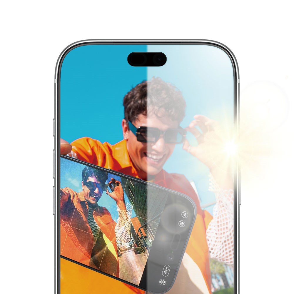 iPhone 18 Pro PanzerGlass Screen Protector with FastFit In-A-Box - Anti-Reflective - Transparent
