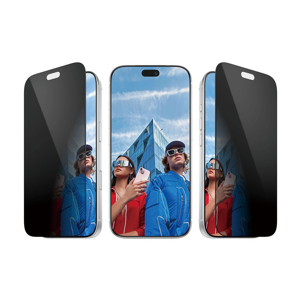 iPhone 18 Pro PanzerGlass Screen Protector Glass - Ultra Wide Fit with EasyAligner - Privacy - Transparent