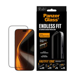 iPhone 18 Pro Max / 17 Pro Max PanzerGlass Endless Fit Screen Protector with FastFit-In-A-Box - Transparent