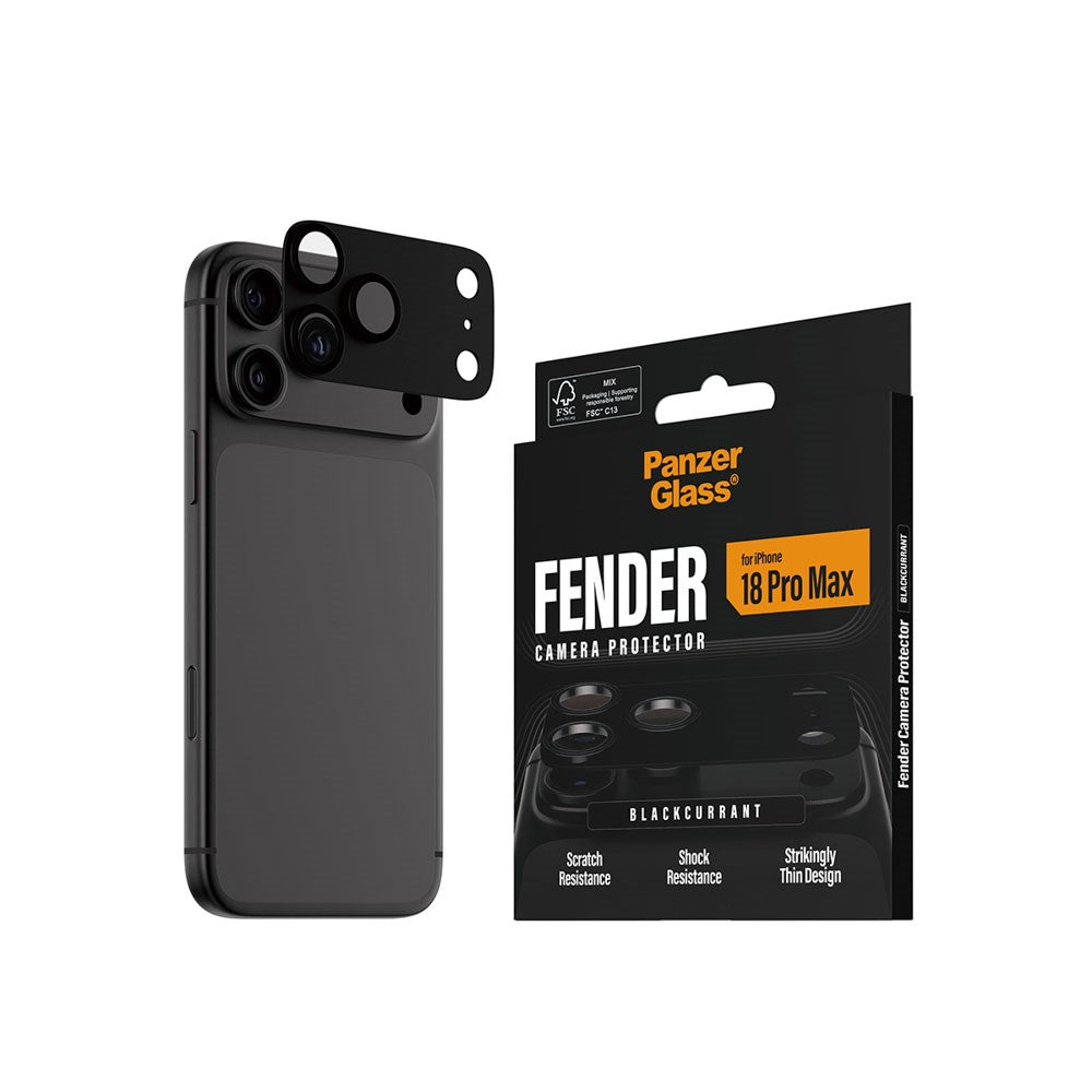 iPhone 18 Pro Max PanzerGlass FENDER Camera Lens Protection - Black Current