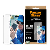PanzerGlass iPhone 17 Pro Screen Protector Glass with EasyAligner - Ultra Wide Fit - Transparent