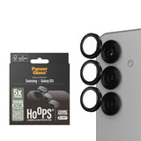 Samsung Galaxy S25 PanzerGlass Ceramic Hoops - Camera Protection - Transparent / Black