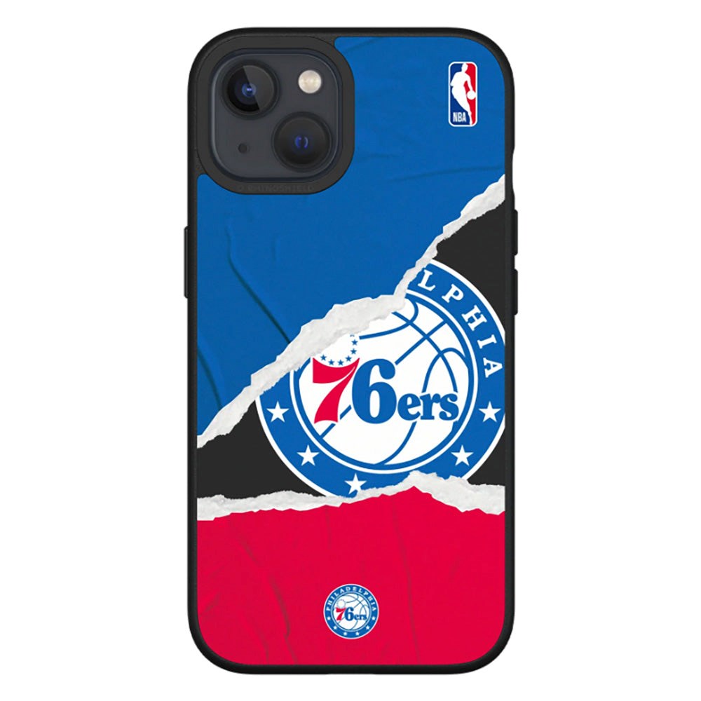 iPhone 13 RhinoShield SolidSuit Drop Proof  NBA Case with Philadelphia 76ers - Sweat and Tears