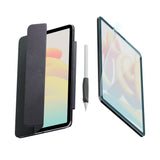 iPad Air (2022 / 2020) / Pro 11 (2022 / 2021 / 2020 / 2018) Paperlike+ Folio Bundle w. Flipcover, Screen Protector & Stylus Pen Grip - Black / Transparent