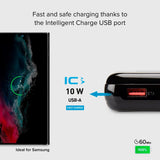 SBS T-BOX 20W Powerbank with USB-A & USB-C PD - 10.000 mAh - Black