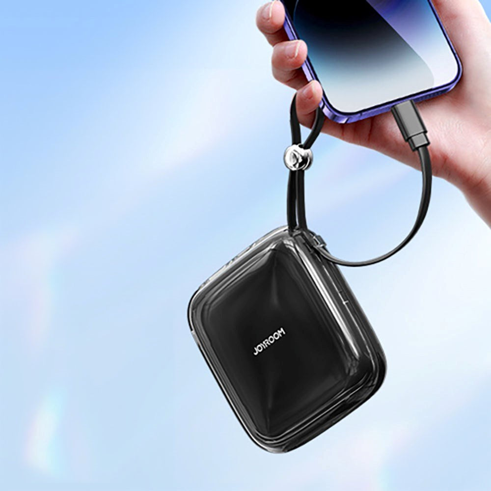 Joyroom Jelly Series JR-L003P Powerbank 22.5W - USB-C PD / USB-A w. Built-in Lightning - 10,000 mAh - Black